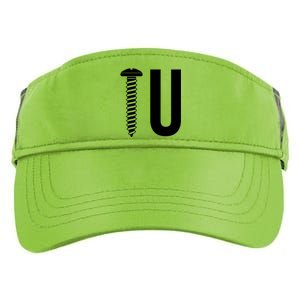 Screw U You Funny Rude Humor Adult Drive Performance Visor