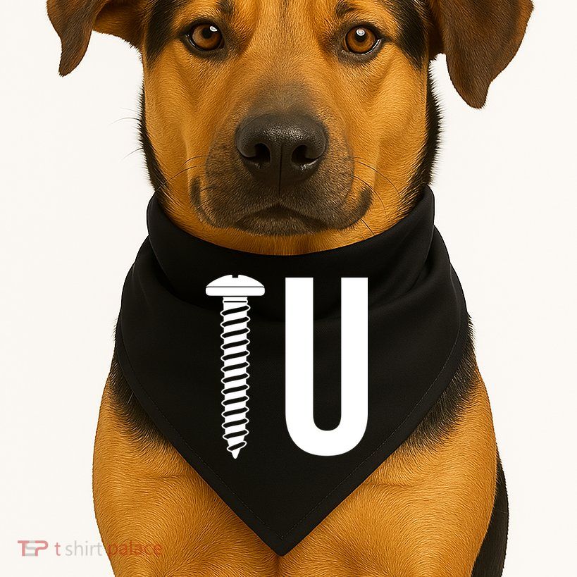 Screw U You Funny Rude Humor USA-Made Doggie Bandana
