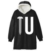 Screw U You Funny Rude Humor Hooded Wearable Blanket