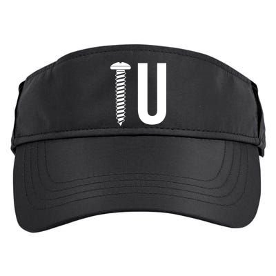 Screw U You Funny Rude Humor Adult Drive Performance Visor