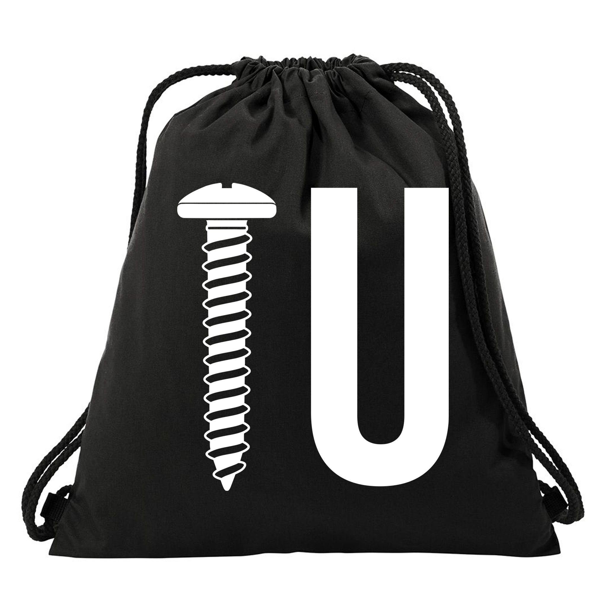 Screw U You Funny Rude Humor Drawstring Bag