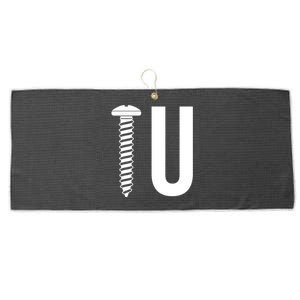 Screw U You Funny Rude Humor Large Microfiber Waffle Golf Towel