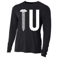 Screw U You Funny Rude Humor Cooling Performance Long Sleeve Crew