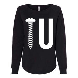 Screw U You Funny Rude Humor Womens California Wash Sweatshirt