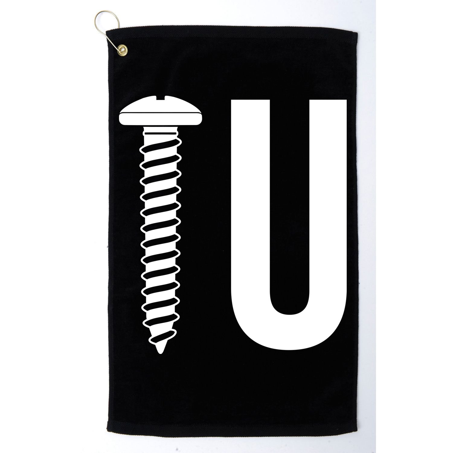 Screw U You Funny Rude Humor Golf Towel