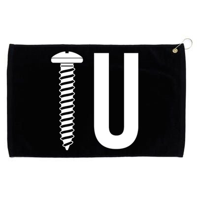 Screw U You Funny Rude Humor Grommeted Golf Towel