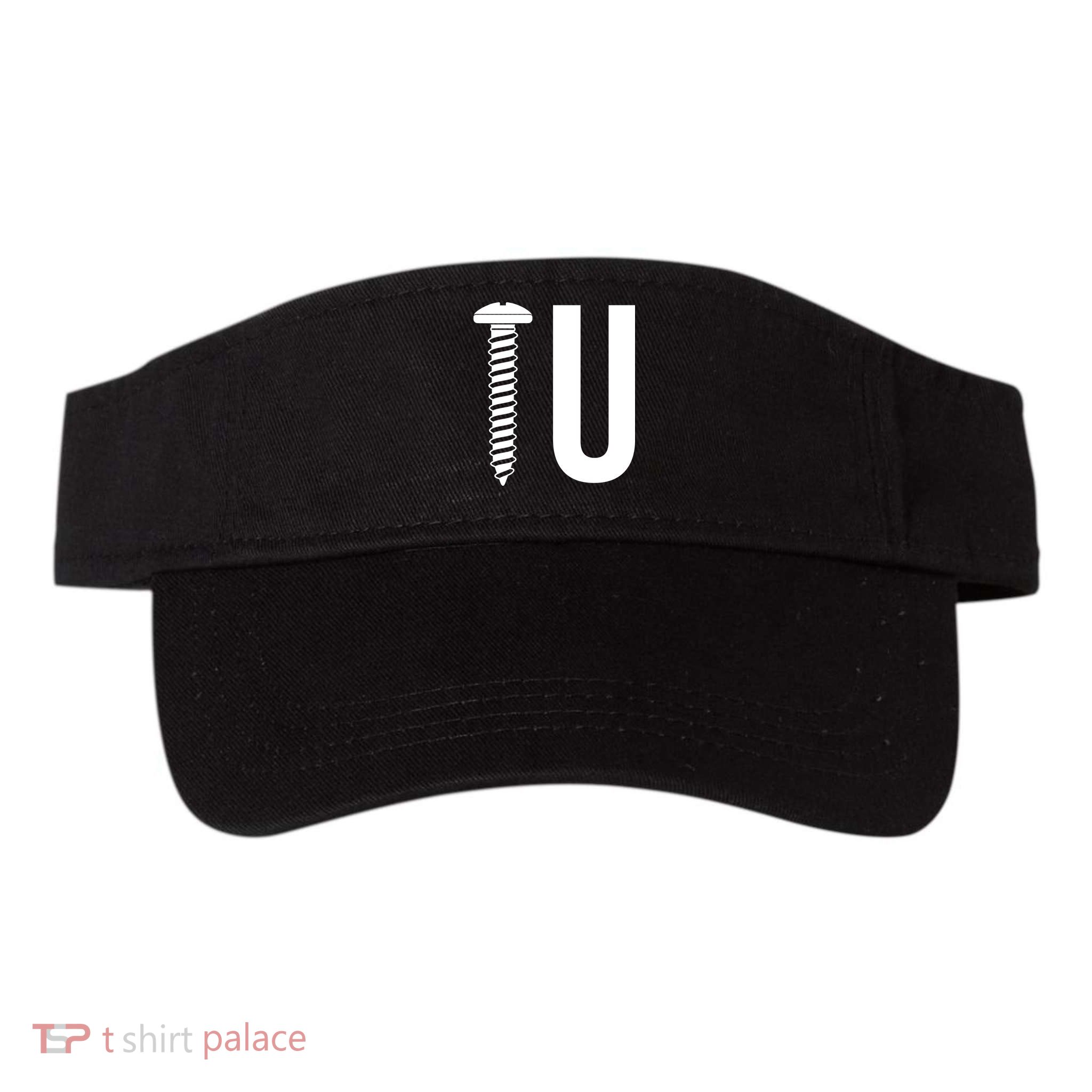 Screw U You Funny Rude Humor Valucap Bio-Washed Visor