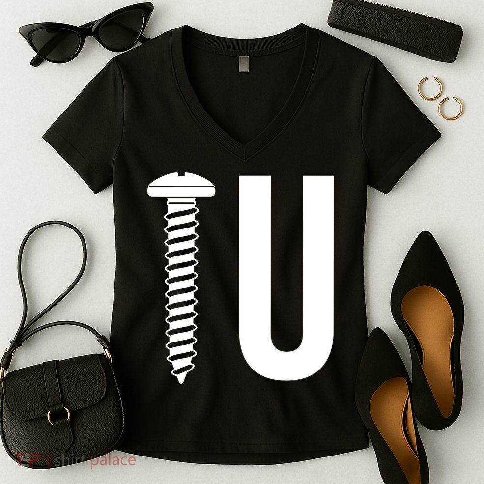 Screw U You Funny Rude Humor Women's V-Neck T-Shirt