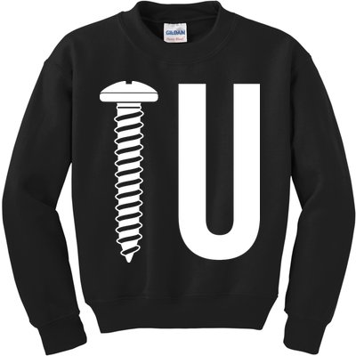 Screw U You Funny Rude Humor Kids Sweatshirt