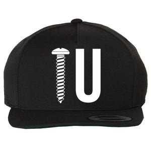 Screw U You Funny Rude Humor Wool Snapback Cap