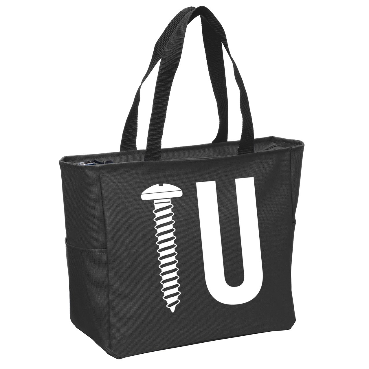 Screw U You Funny Rude Humor Zip Tote Bag
