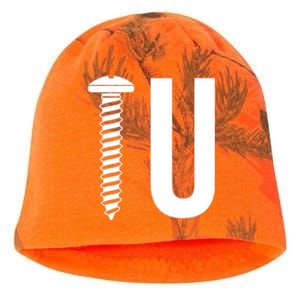 Screw U You Funny Rude Humor Kati - Camo Knit Beanie