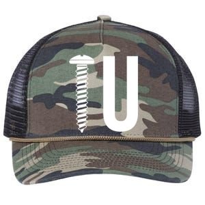 Screw U You Funny Rude Humor Retro Rope Trucker Hat Cap