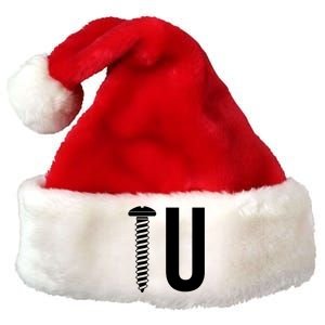 Screw U You Funny Rude Humor Premium Christmas Santa Hat