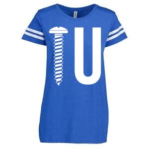 Screw U You Funny Rude Humor Enza Ladies Jersey Football T-Shirt