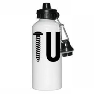 Screw U You Funny Rude Humor Aluminum Water Bottle