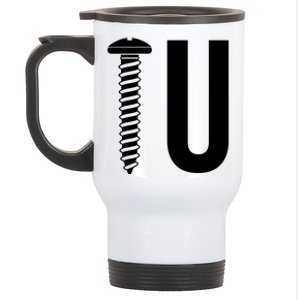 Screw U You Funny Rude Humor Stainless Steel Travel Mug