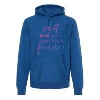 Squat Until You Walk Funny Exercise Fitness Workout Gym Gift Premium Hoodie