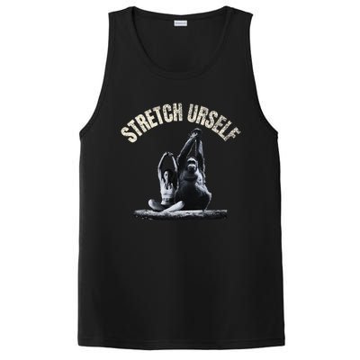 Stretch Urself Zen Yoga Orangutan & Woman Yoga Meditation PosiCharge Competitor Tank