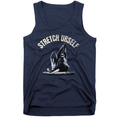 Stretch Urself Zen Yoga Orangutan & Woman Yoga Meditation Tank Top