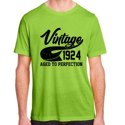 Sporty Vintage 1924 Aged To Perfection 100th Birthday Adult ChromaSoft Performance T-Shirt