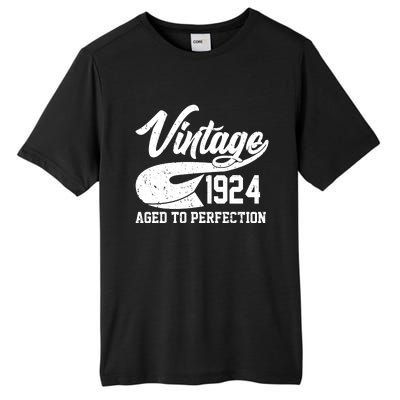 Sporty Vintage 1924 Aged To Perfection 100th Birthday Tall Fusion ChromaSoft Performance T-Shirt