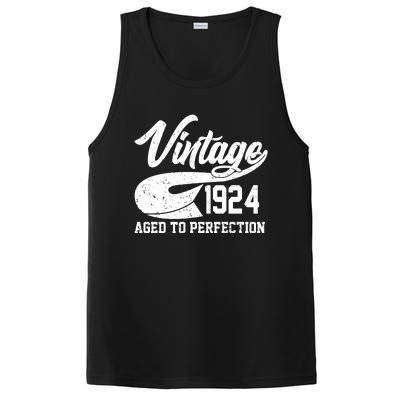 Sporty Vintage 1924 Aged To Perfection 100th Birthday PosiCharge Competitor Tank