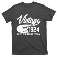 Sporty Vintage 1924 Aged To Perfection 100th Birthday T-Shirt