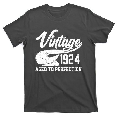 Sporty Vintage 1924 Aged To Perfection 100th Birthday T-Shirt