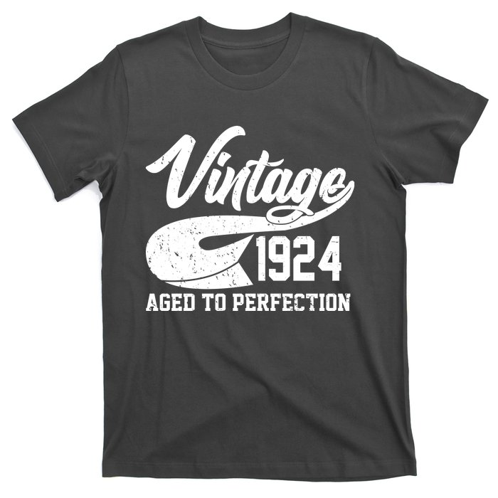 Sporty Vintage 1924 Aged To Perfection 100th Birthday T-Shirt