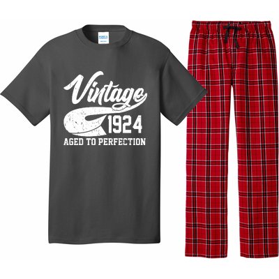 Sporty Vintage 1924 Aged To Perfection 100th Birthday Pajama Set