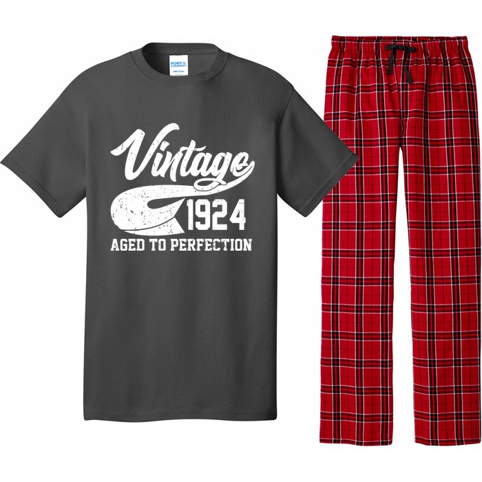 Sporty Vintage 1924 Aged To Perfection 100th Birthday Pajama Set