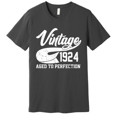 Sporty Vintage 1924 Aged To Perfection 100th Birthday Premium T-Shirt