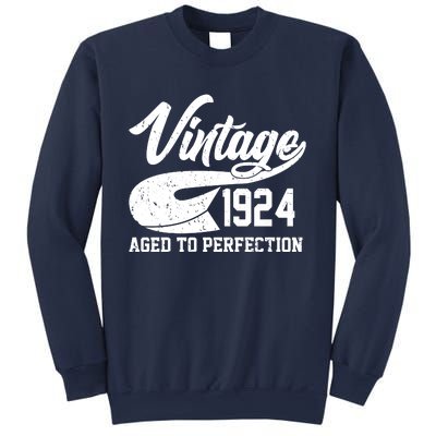 Sporty Vintage 1924 Aged To Perfection 100th Birthday Sweatshirt