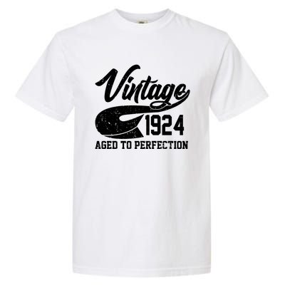 Sporty Vintage 1924 Aged To Perfection 100th Birthday Garment-Dyed Heavyweight T-Shirt