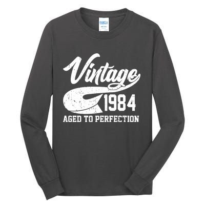 Sporty Vintage 1984 Aged To Perfection 40th Birthday Tall Long Sleeve T-Shirt