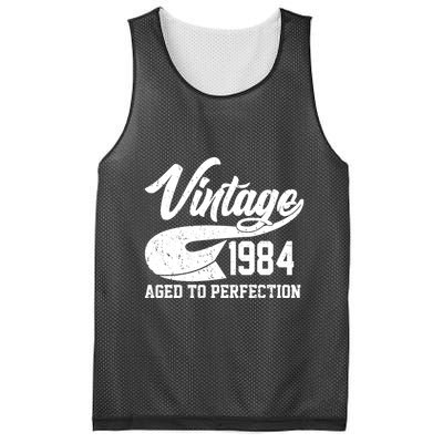 Sporty Vintage 1984 Aged To Perfection 40th Birthday Mesh Reversible Basketball Jersey Tank