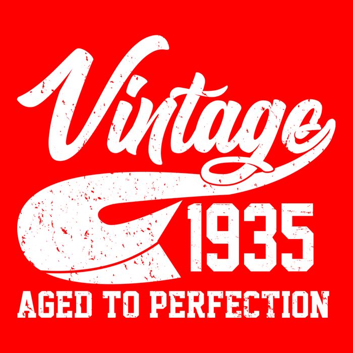 Sporty Vintage 1935 Aged To Perfection 90th Birthday Flatbill Hat