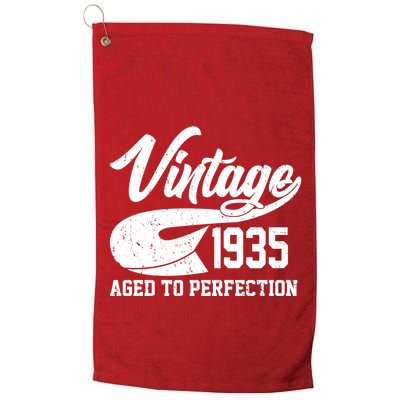 Sporty Vintage 1935 Aged To Perfection 90th Birthday Golf Towel