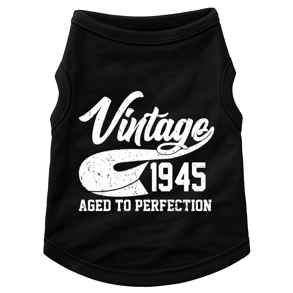 Sporty Vintage 1945 Aged To Perfection 80th Birthday Doggie Tank