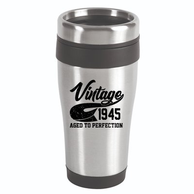 Sporty Vintage 1945 Aged To Perfection 80th Birthday 16oz Travel Tumbler