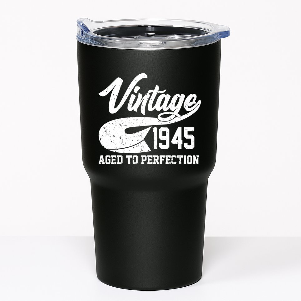 Sporty Vintage 1945 Aged To Perfection 80th Birthday Tumbler