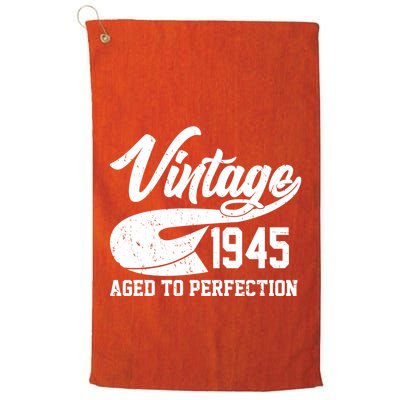Sporty Vintage 1945 Aged To Perfection 80th Birthday Golf Towel