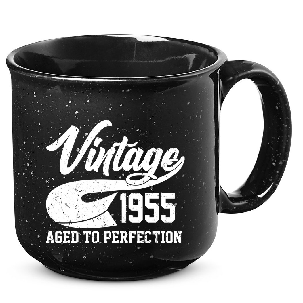 Sporty Vintage 1955 Aged To Perfection 70th Birthday 15oz Campfire Ceramic Mug