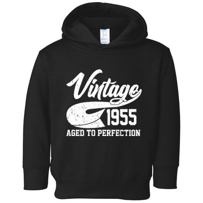 Sporty Vintage 1955 Aged To Perfection 70th Birthday Toddler Hoodie