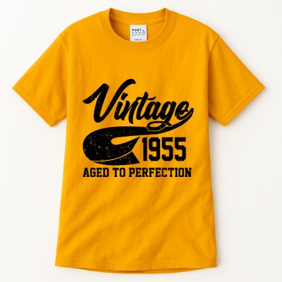 Sporty Vintage 1955 Aged To Perfection 70th Birthday Tall T-Shirt
