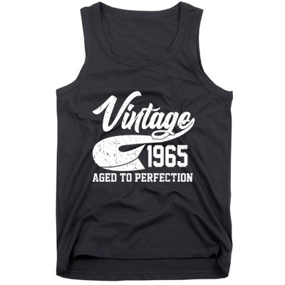 Sporty Vintage 1965 Aged To Perfection 60th Birthday Tank Top