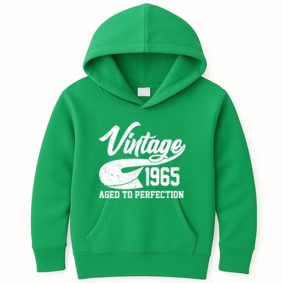Sporty Vintage 1965 Aged To Perfection 60th Birthday Kids Hoodie