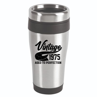 Sporty Vintage 1975 Aged To Perfection 50th Birthday 16oz Travel Tumbler