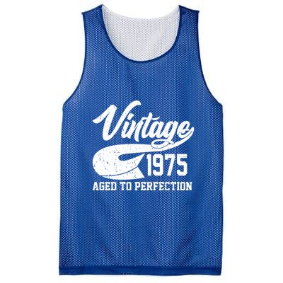 Sporty Vintage 1975 Aged To Perfection 50th Birthday Mesh Reversible Basketball Jersey Tank